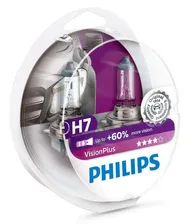 Галогеновые лампы Philips H7 (P43t) Vision Plus +60% света (2 шт.) - 12972VPS2