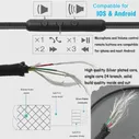 Сменный удлинитель кабеля для наушников Philips SHP8800 SHP9500 SHL5505 SHL5705 Fidelio x2 (art.: 3a39e092bb5)