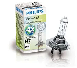 Лампа автомобильная галогенная Philips H7 LongLife EcoVision 12V 55W 1 шт.