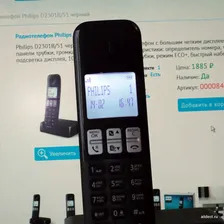 Радиотелефон Philips D2301B/51 чёрный