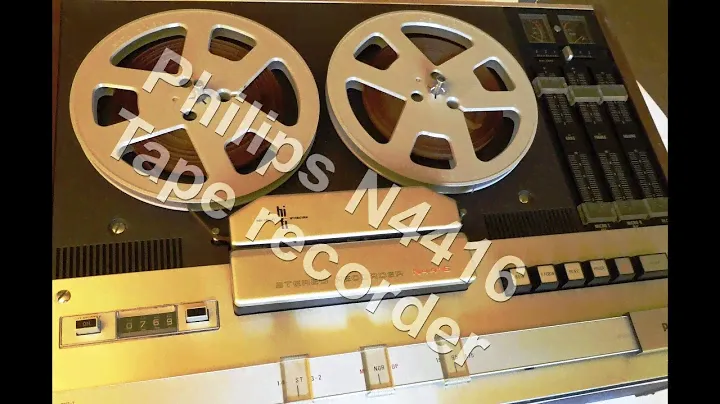 Functional test  Philips N4416  reel-to-reel  Tape recorder