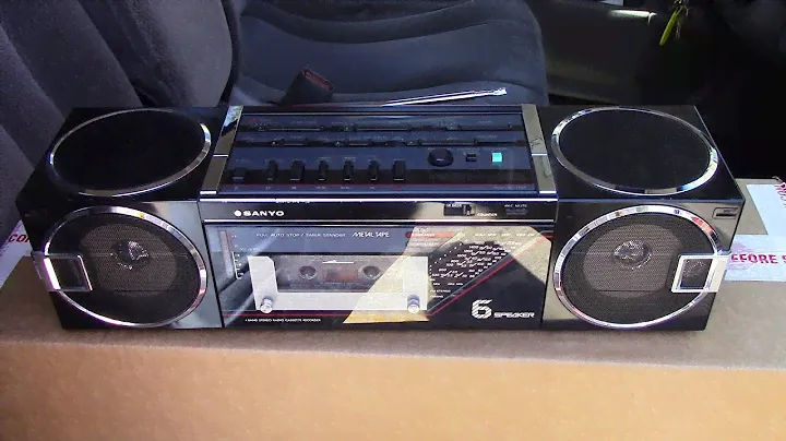 Sanyo M7740k 4-band stereo cassette recorder AMSS all works shown issues Sold June 2020